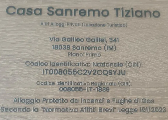 Casa Tiziano Parking Gratis Centro 15 Minuti A Piedi Lejlighed Sanremo